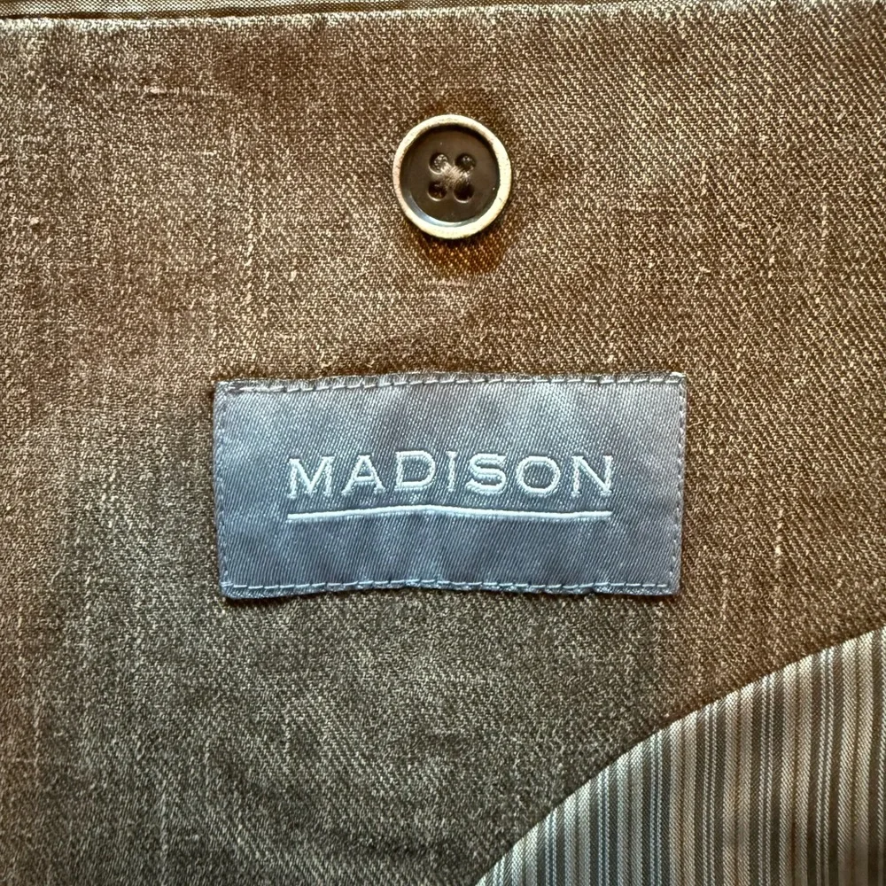 Madison Men’s Soft Washed Denim Brown Classic Blazer